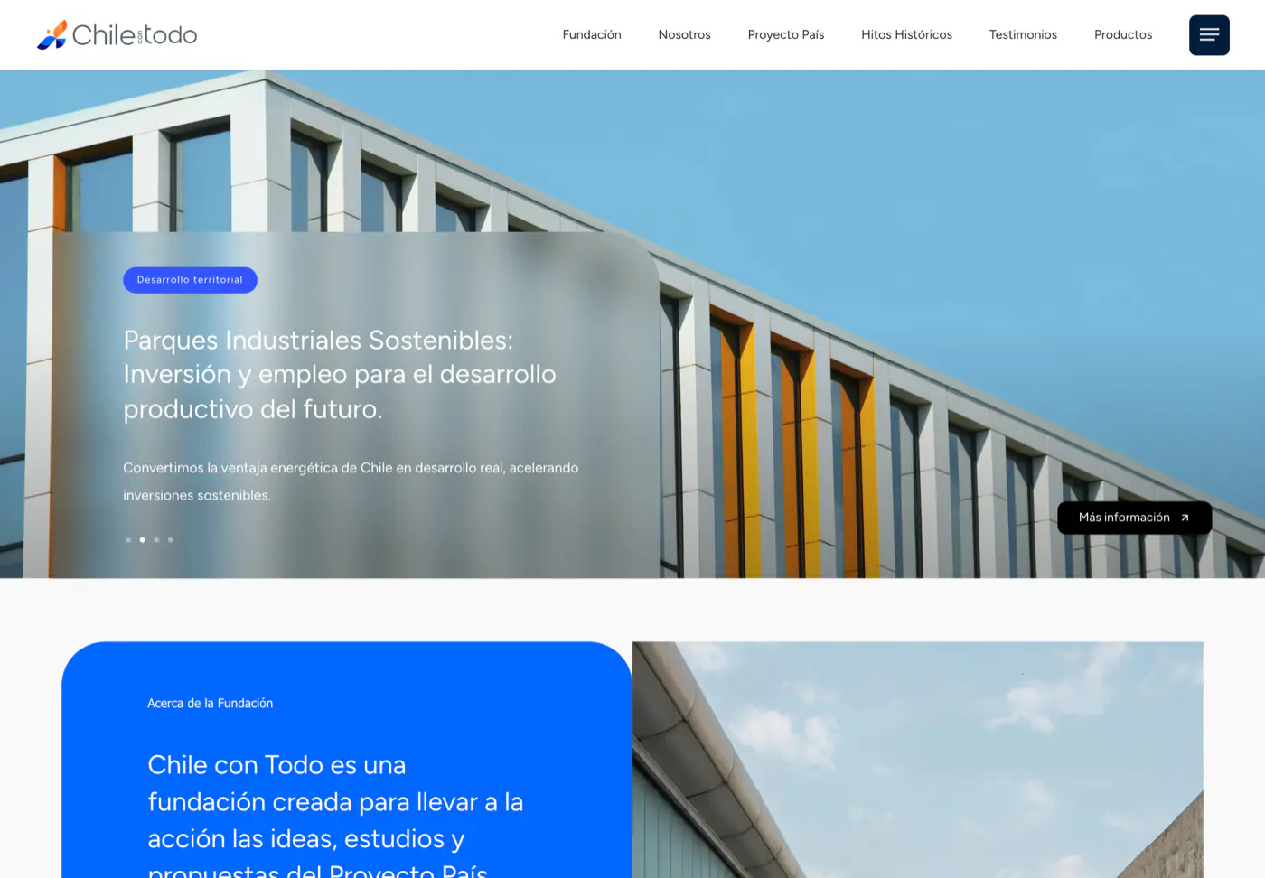 Sitio de la Fundación Chile con Todo